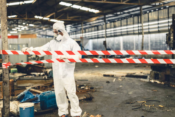 Professional Biohazard technician working in Austin, TX